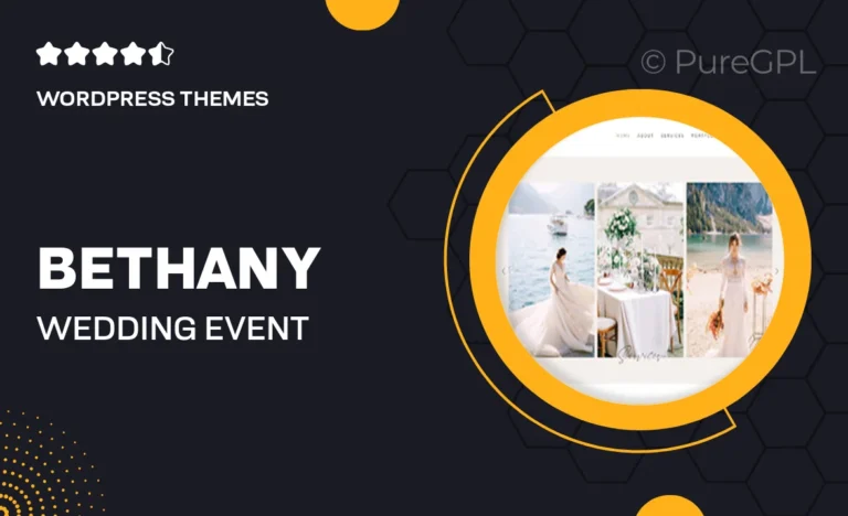 bethany wedding event planner wordpress