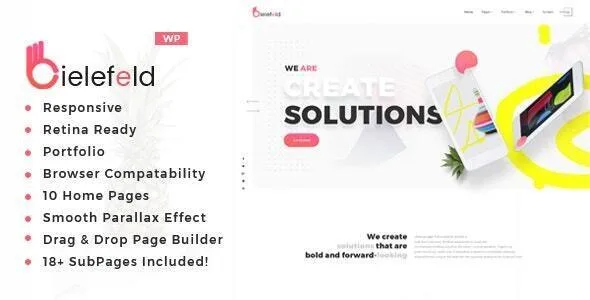 bielefeld multipurpose creative portfolio wordpress theme 1