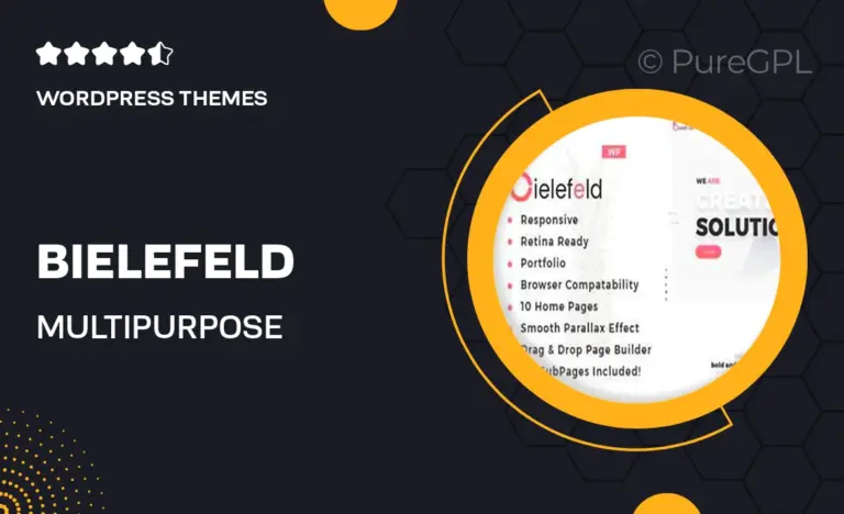 bielefeld multipurpose creative portfolio wordpress theme