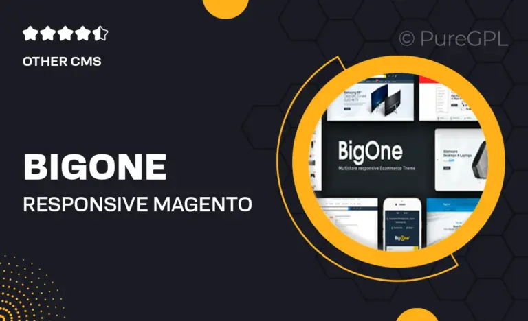 bigone responsive magento theme