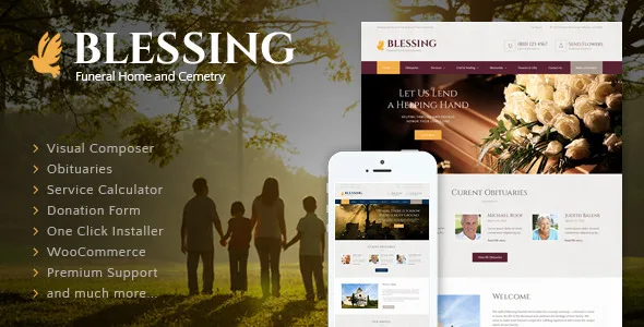 blessing funeral home services cremation parlor wordpress theme 1