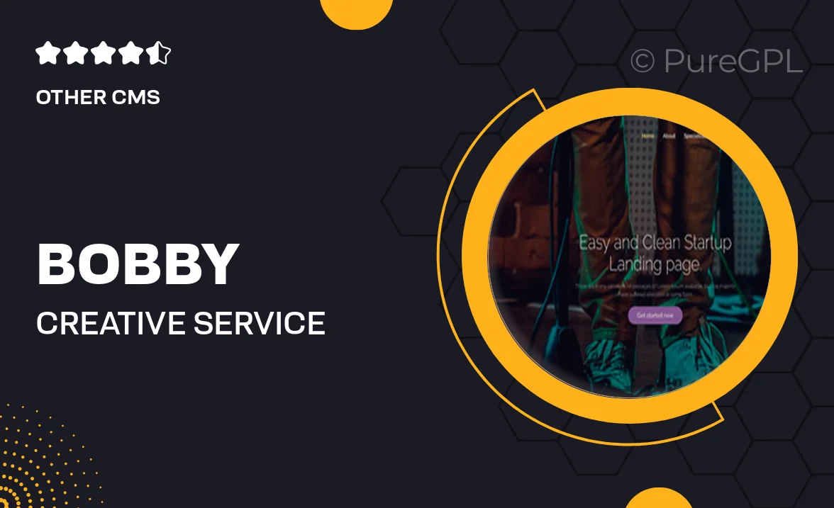 Bobby – Creative Service Landing Page Drupal 8 Theme