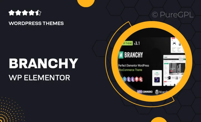 branchy wp elementor multi purpose woocommerce responsive theme