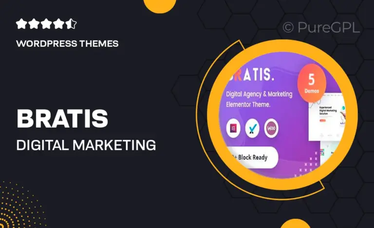 bratis digital marketing wordpress theme rtl