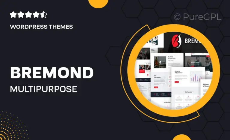 bremond multipurpose business consulting wordpress theme