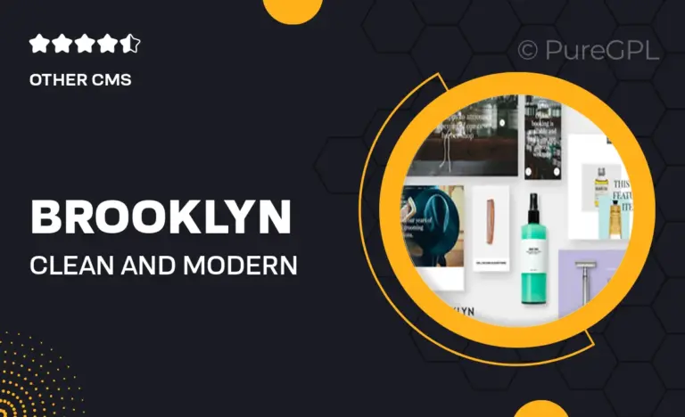 brooklyn clean and modern muse onepager multipager design