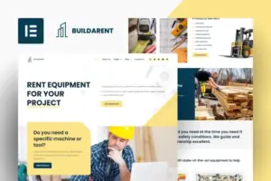 Buildarent – Rent Construction Equipment Elementor Pro Template Kit