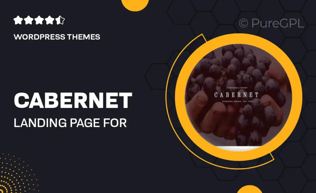 Cabernet – Landing Page For Wineries 28 Cabernet – Landing Page For Wineries