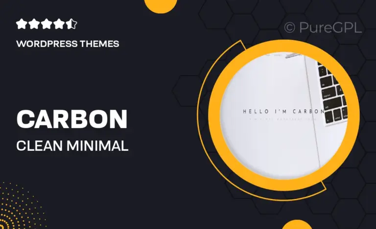 carbon clean minimal multipurpose wordpress theme