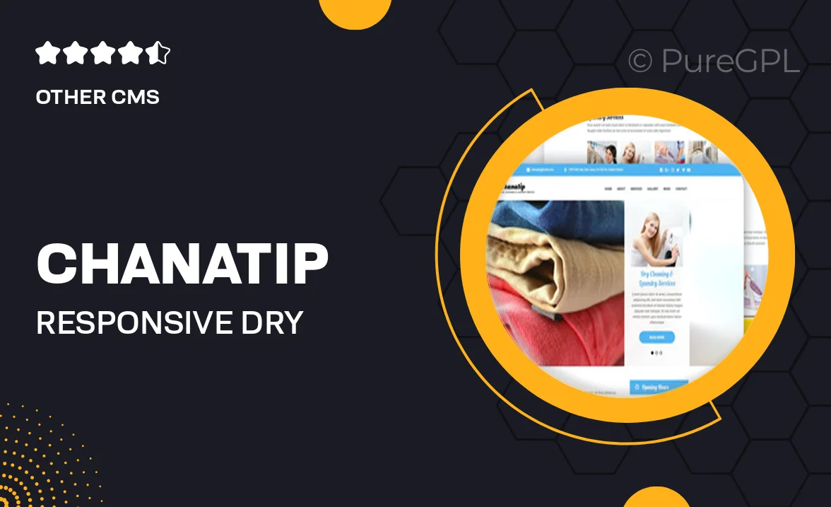 Chanatip – Responsive Dry Cleaning & Laundry Muse Template