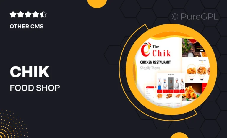 chik food shop restaurant shopify theme
