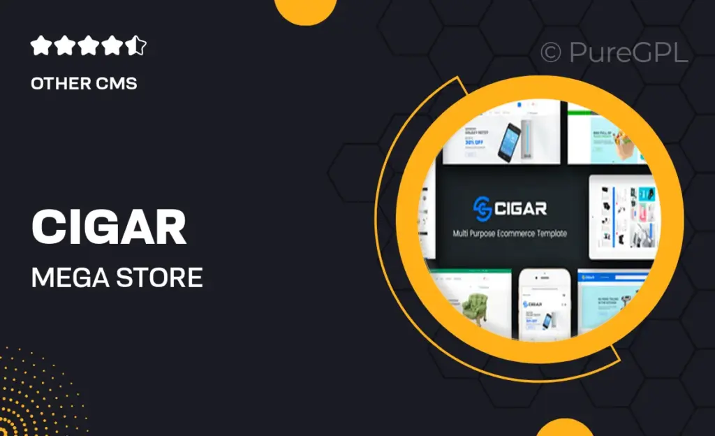 Cigar – Mega Store Responsive Magento Theme