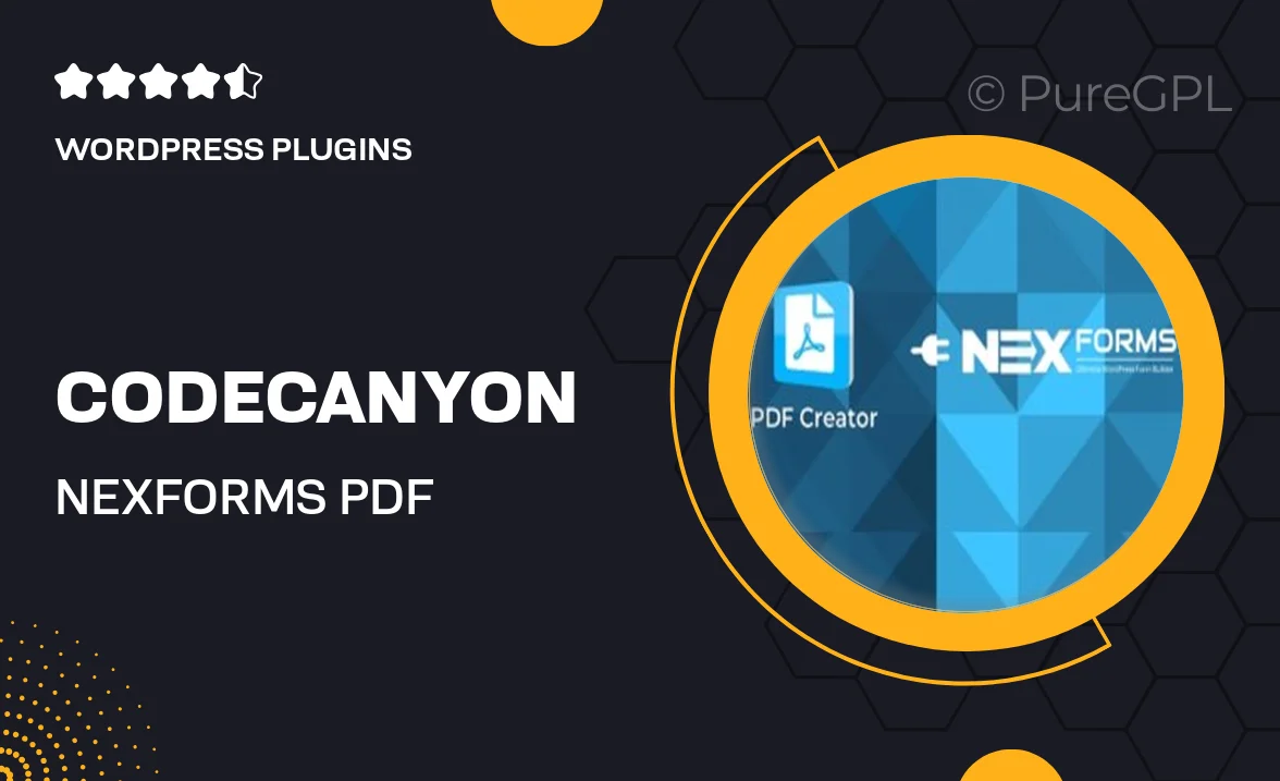 Codecanyon | NEX-Forms PDF Creator Addon