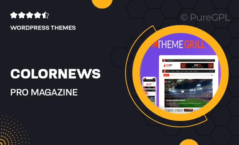 colornews pro magazine wordpress theme