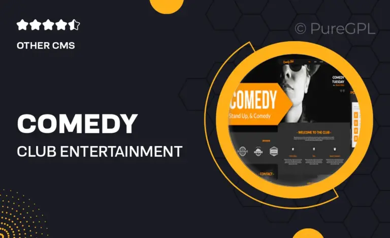 comedy club entertainment club muse template yr