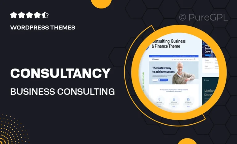 consultancy business consulting wordpress theme