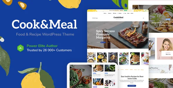 cookmeal food blog recipe wordpress theme