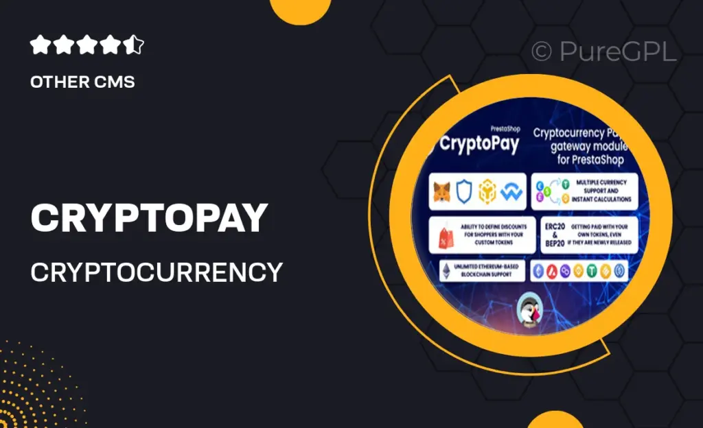 CryptoPay – Cryptocurrency payment module 47 CryptoPay – Cryptocurrency payment module