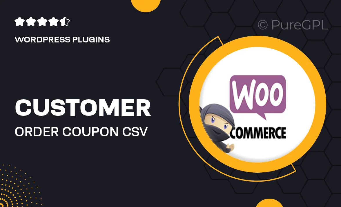 Customer Order Coupon CSV Import Suite