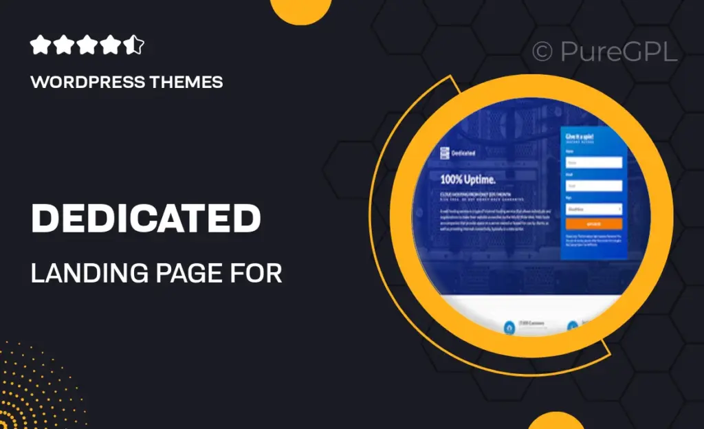 Dedicated – Landing Page For Web Hosts 56 Dedicated – Landing Page For Web Hosts