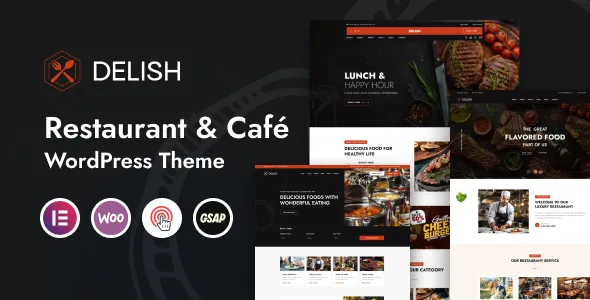 delish restaurant cafe wordpress theme 1