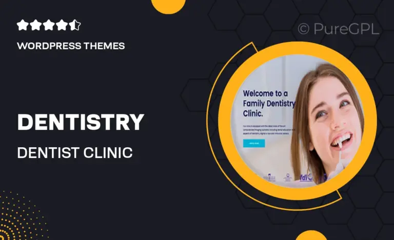 dentistry dentist clinic landing page