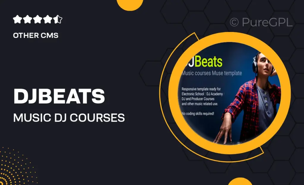 DJBeats – Music DJ Courses / School Muse Template