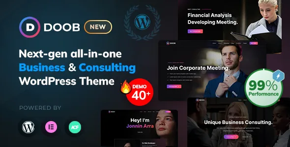 doob business consulting wordpress theme 1