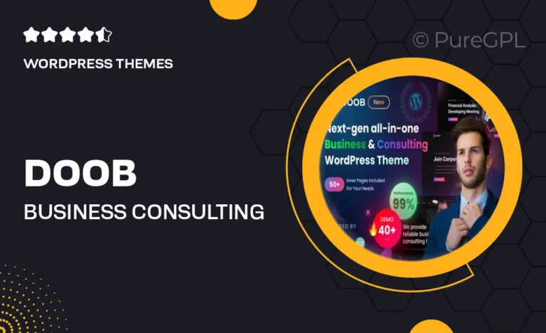 doob business consulting wordpress theme
