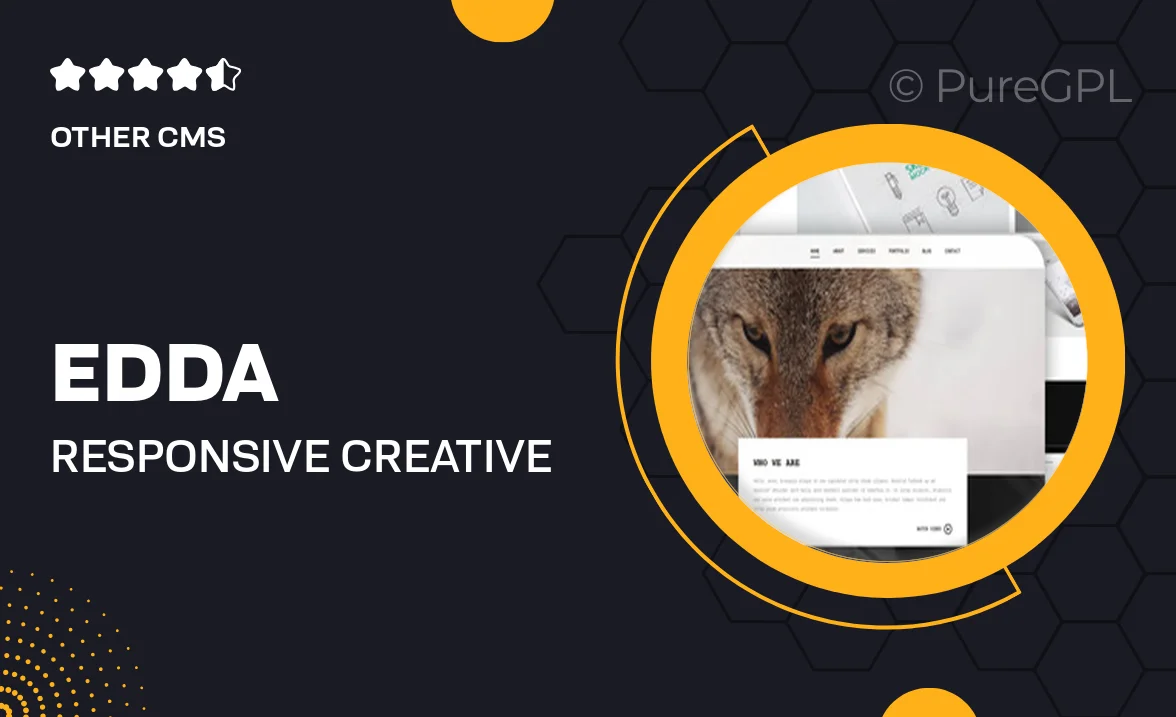 Edda – Responsive Creative Portfolio Muse Template