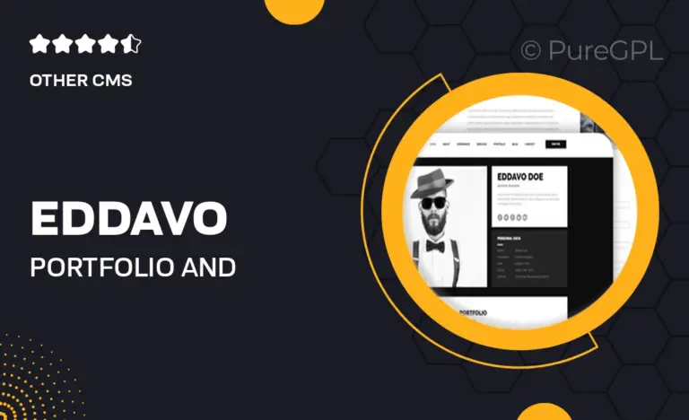 eddavo portfolio and resume muse template