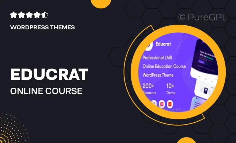 educrat online course education wordpress theme