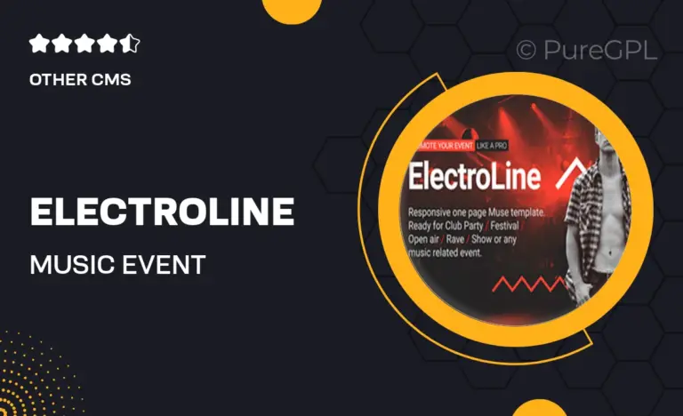 electroline music event responsive muse template