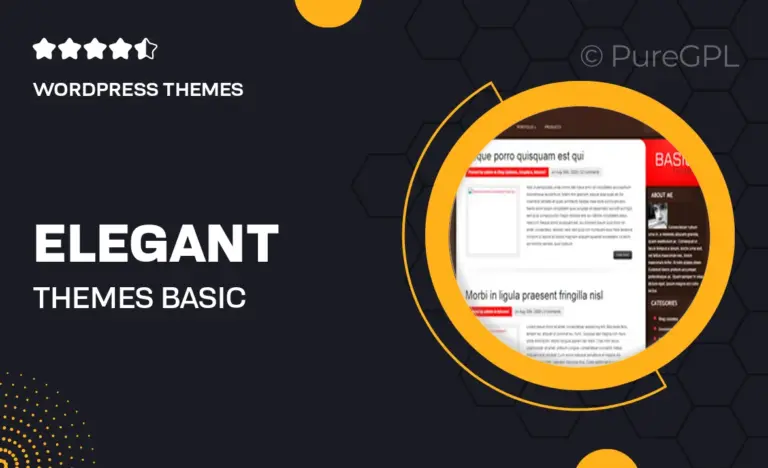 elegant themes basic