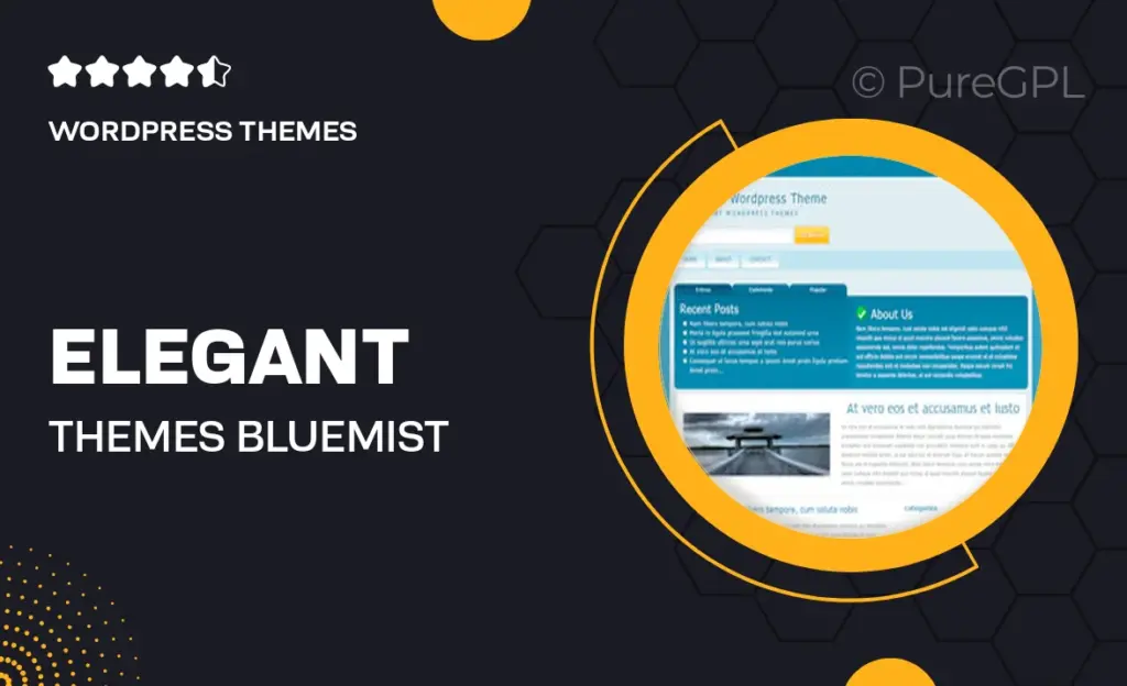 Elegant themes | BlueMist 32 Elegant themes | BlueMist