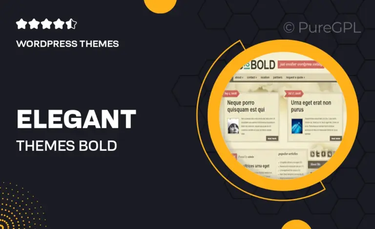 elegant themes bold