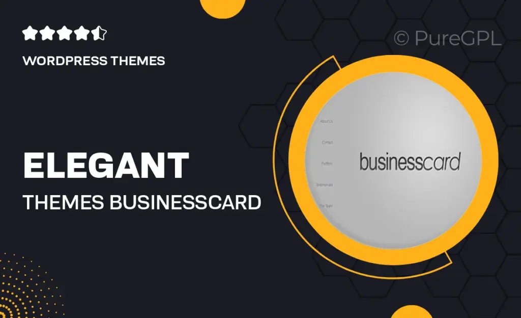 Elegant themes | BusinessCard 18 Elegant themes | BusinessCard