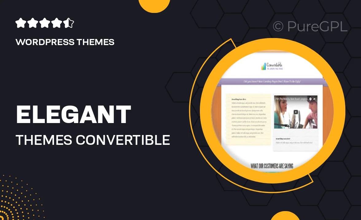 Elegant themes | Convertible