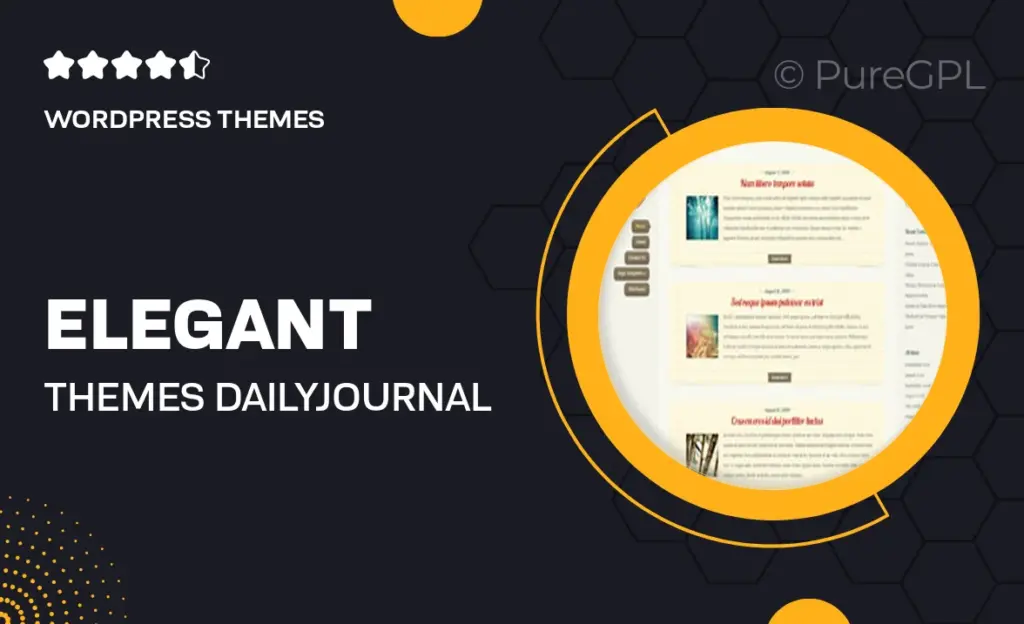 Elegant themes | DailyJournal 53 Elegant themes | DailyJournal