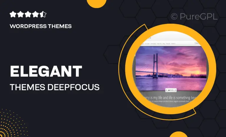 elegant themes deepfocus