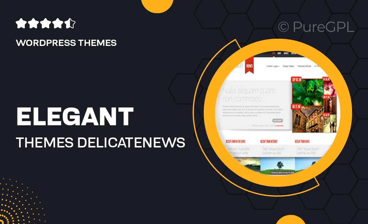 Elegant themes | DelicateNews