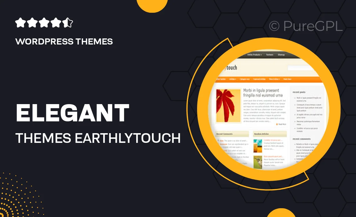 Elegant themes | EarthlyTouch