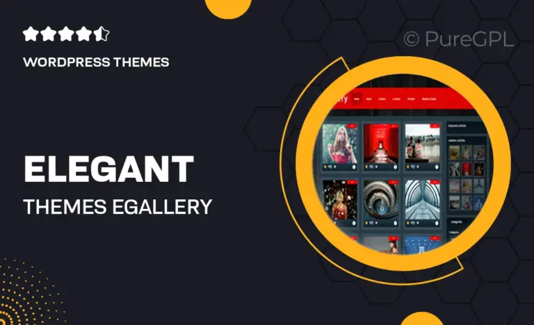 elegant themes egallery
