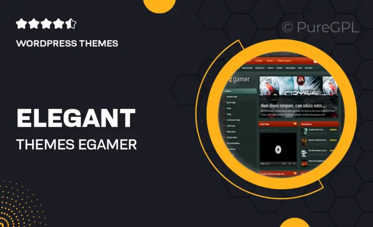 elegant themes egamer