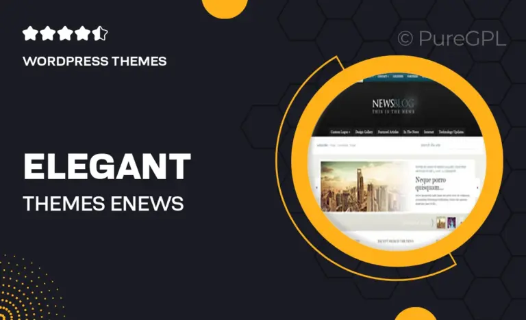 elegant themes enews