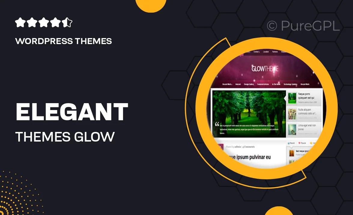 Elegant themes | Glow