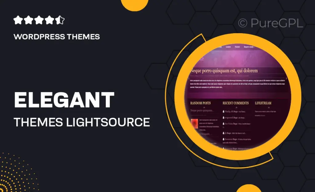 Elegant themes | LightSource 60 Elegant themes | LightSource