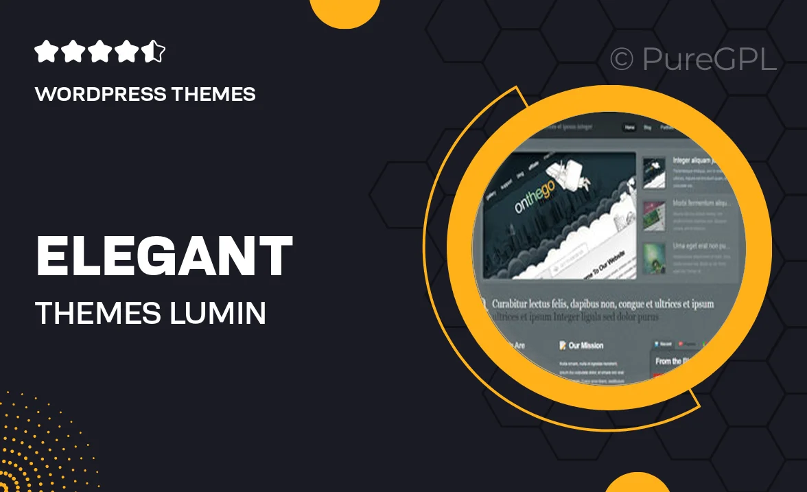 Elegant themes | Lumin