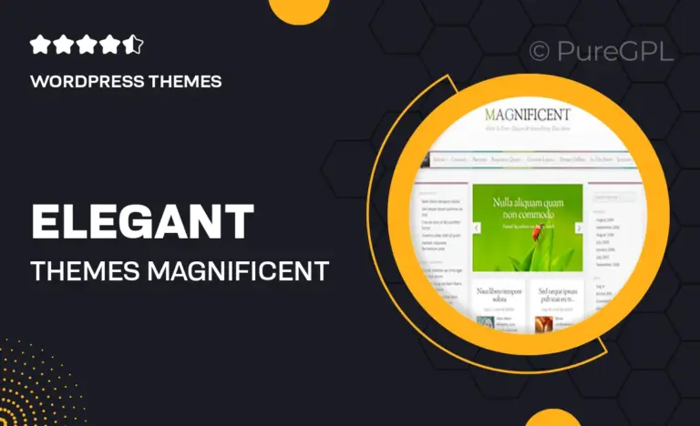 elegant themes magnificent