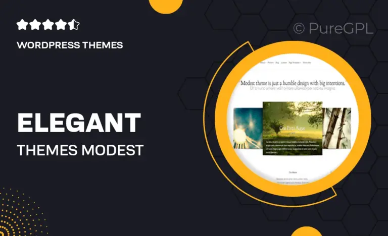 elegant themes modest